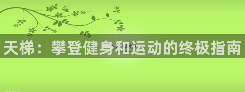 星奥娱乐微博：天梯：攀登健身和运动的终极指南